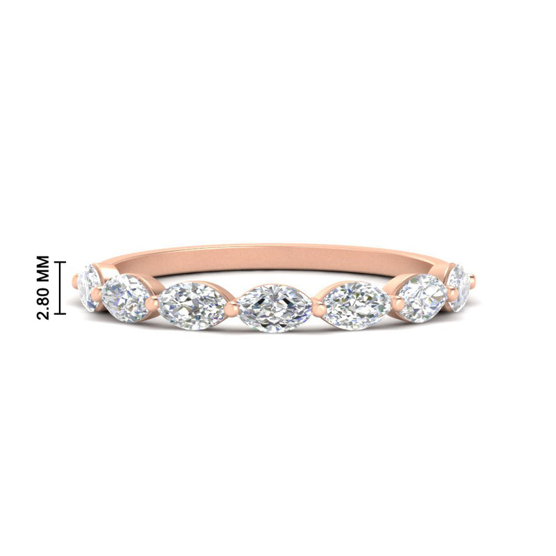 7 Stone Marquise East West 1 Carat Band