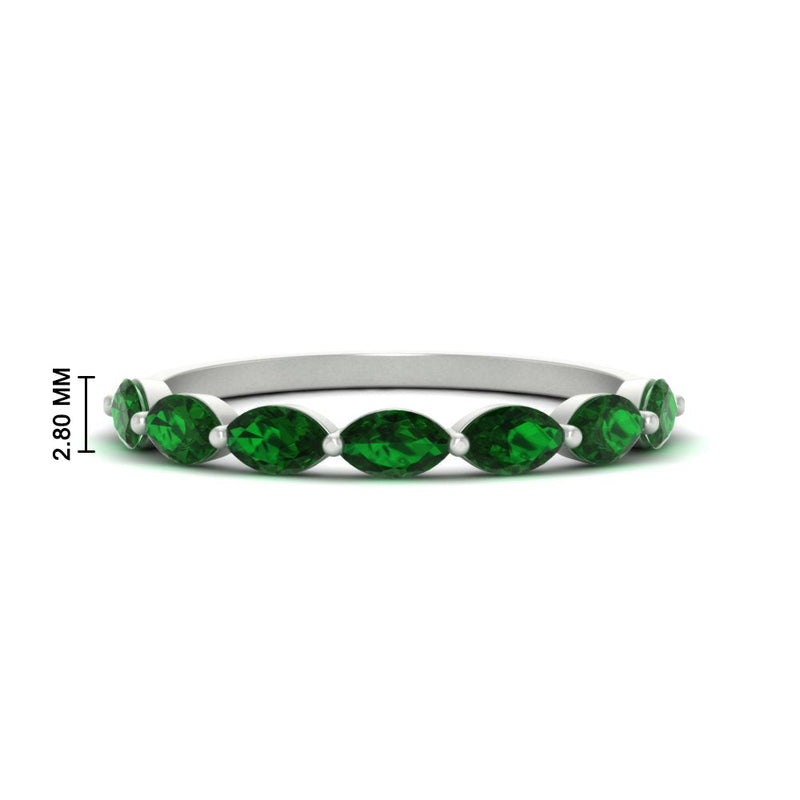 7 Stone Marquise East West 1 Carat Band