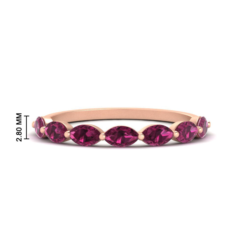 7 Stone Marquise East West 1 Carat Band