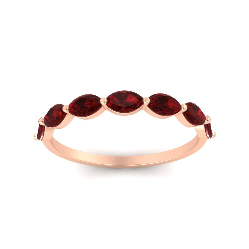 7 Stone Marquise East West 1 Carat Band
