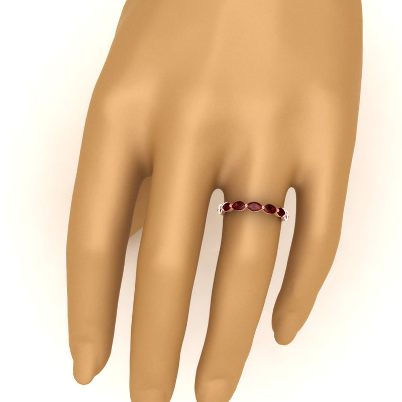 7 Stone Marquise East West 1 Carat Band