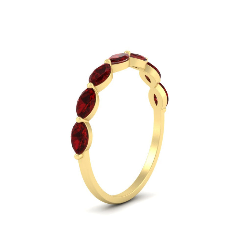 7 Stone Marquise East West 1 Carat Band