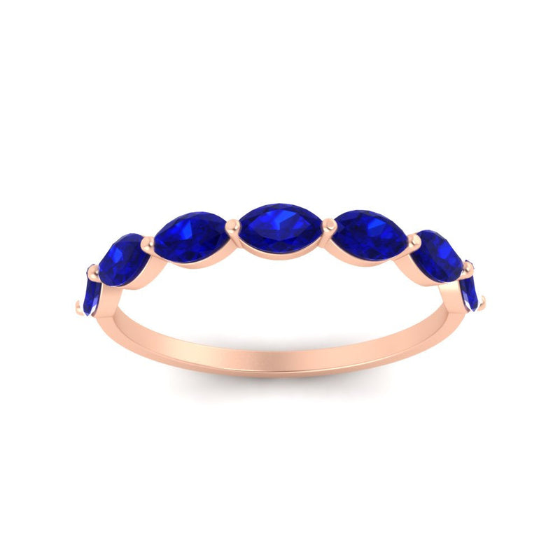 7 Stone Marquise East West 1 Carat Band