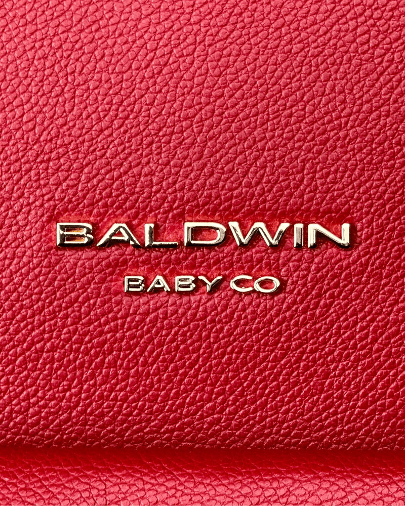 The Daphne Diaper Bag - Crimson