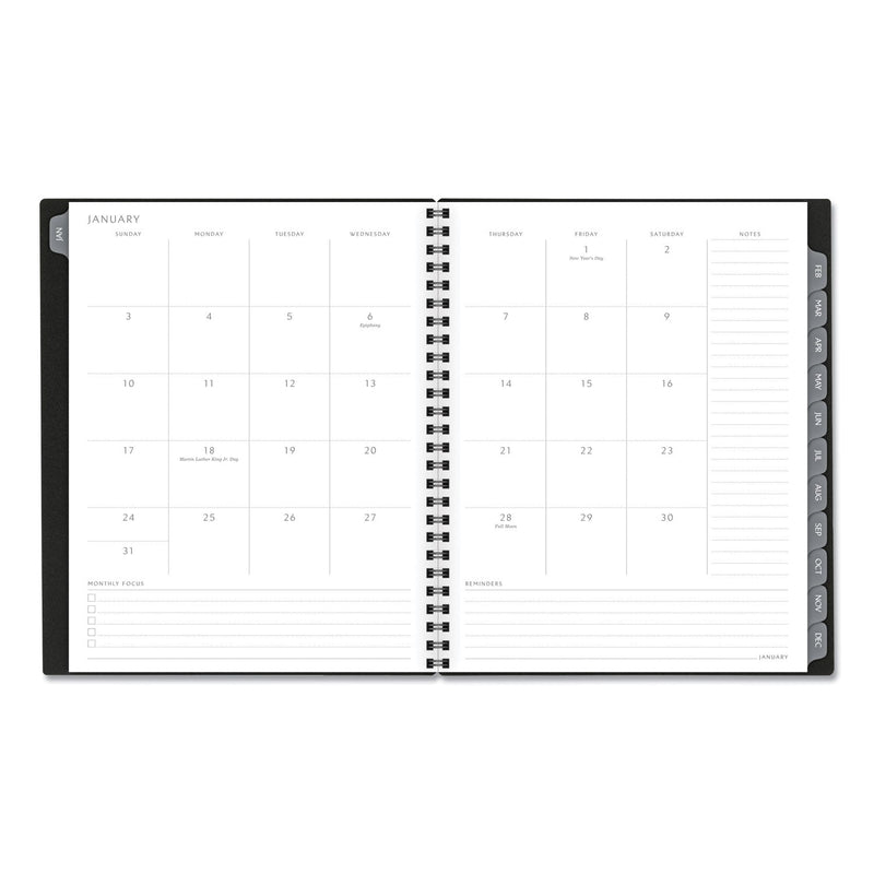 AT-A-GLANCE Elevation Poly Weekly/Monthly Planner, 8.75 x 7, Black Cover, 12-Month (Jan to Dec): 2023