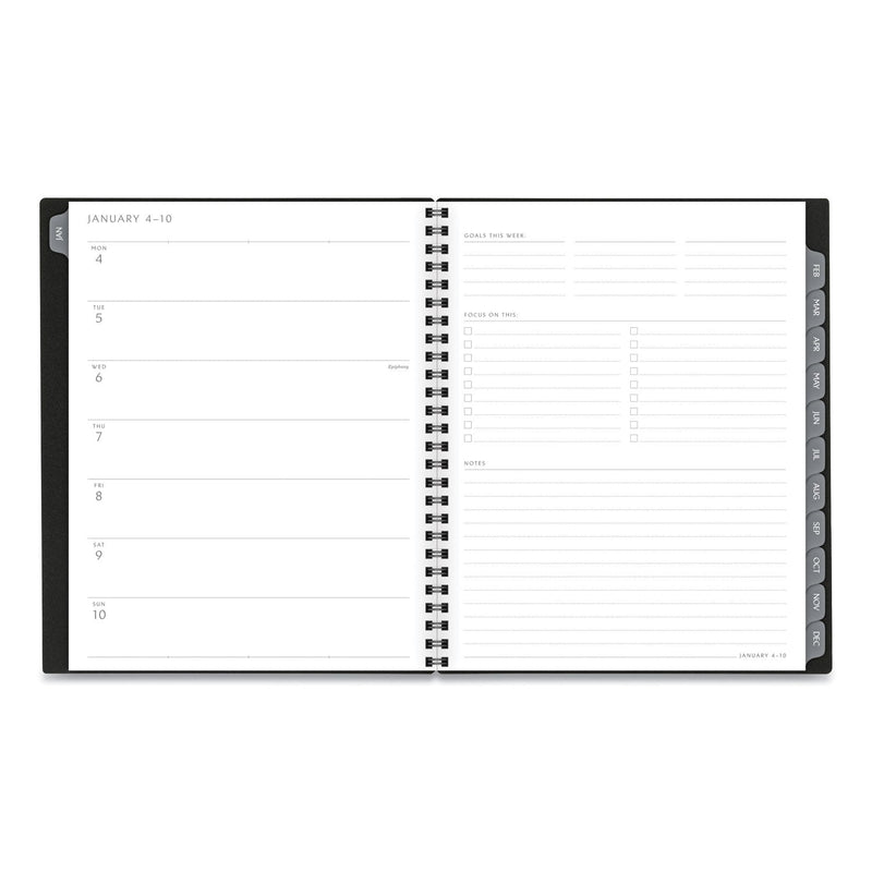 AT-A-GLANCE Elevation Poly Weekly/Monthly Planner, 8.75 x 7, Black Cover, 12-Month (Jan to Dec): 2023