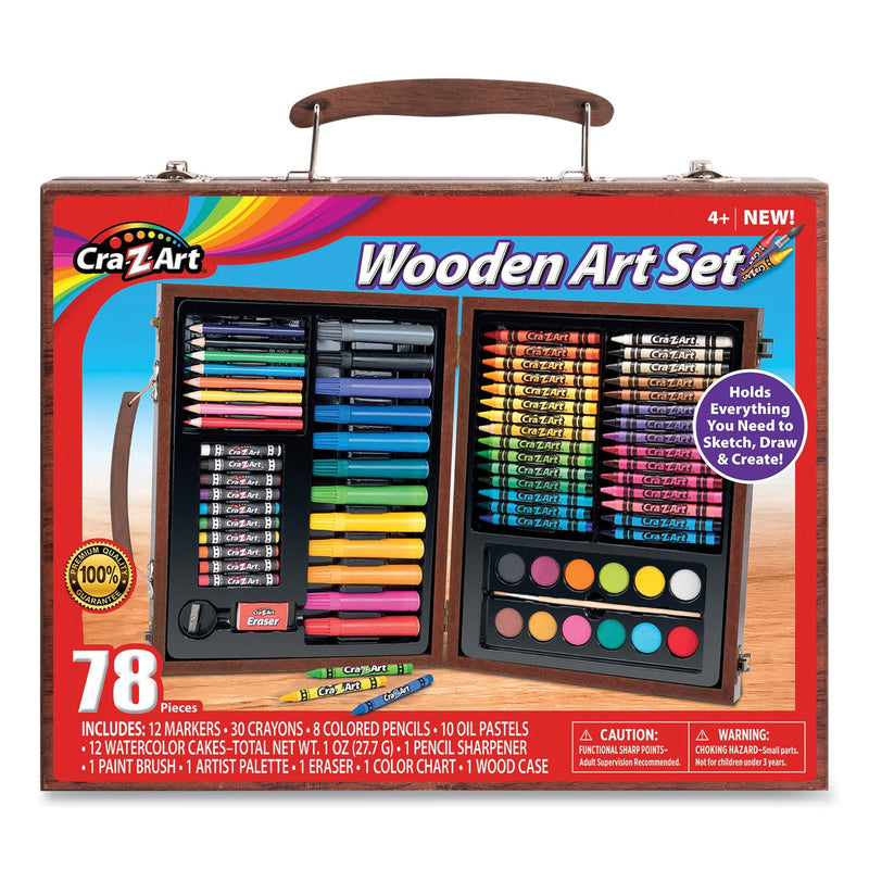 Cra-Z-Art Wooden Art Set, 78 Pieces