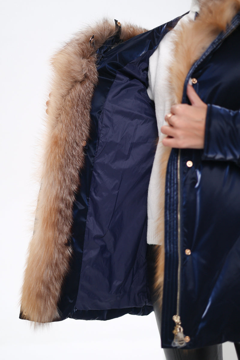 Genuine Red Fox Premium Down Fill Vinyl Parka