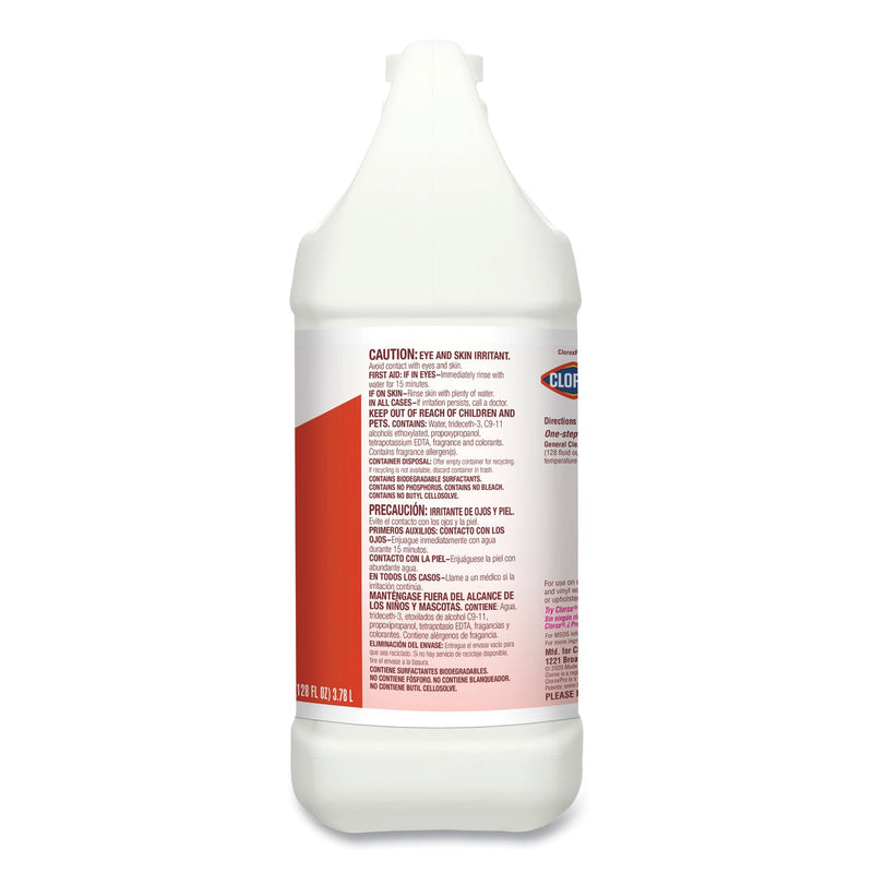 Clorox Professional Floor Cleaner and Degreaser Concentrate, 1 gal Bottle