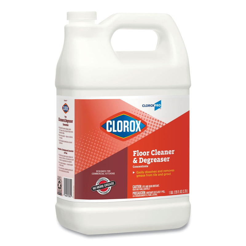 Clorox Professional Floor Cleaner and Degreaser Concentrate, 1 gal Bottle