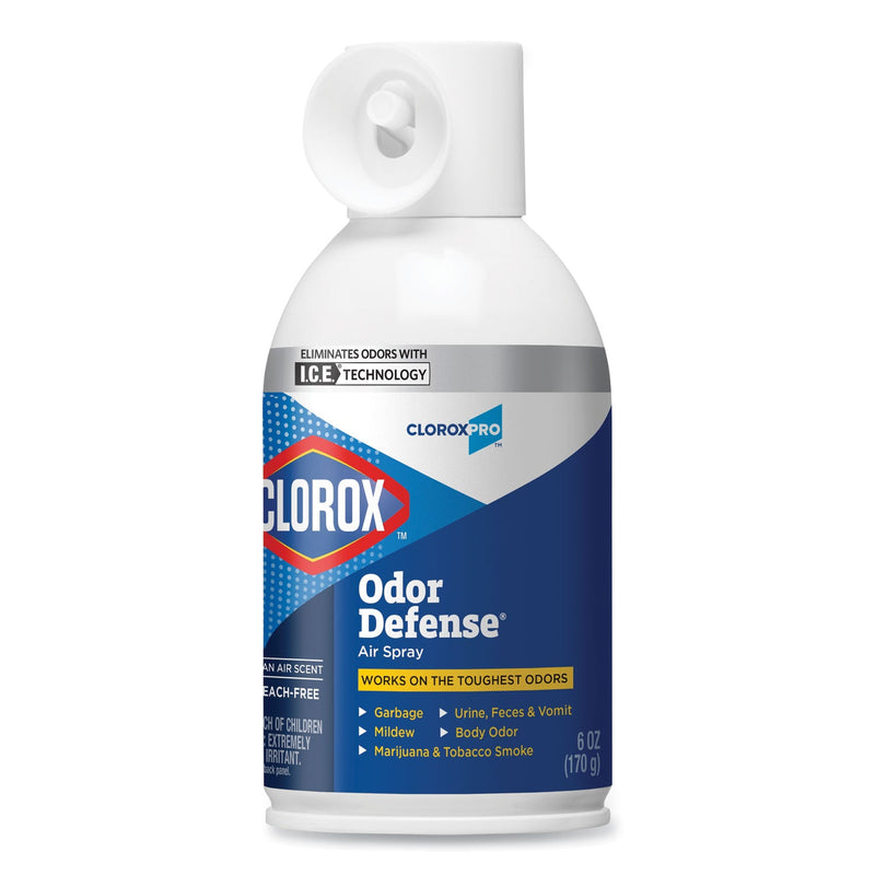 Clorox Commercial Solutions Odor Defense Wall Mount Refill, Clean Air Scent, 6 oz Aerosol Spray