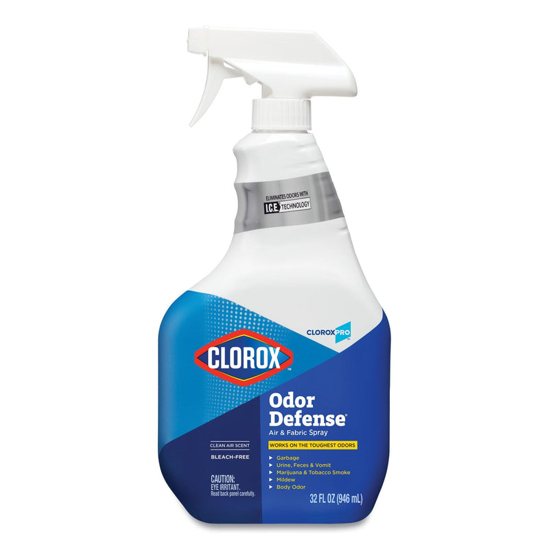 Clorox Commercial Solutions Odor Defense Air/Fabric Spray, Clean Air Scent, 32 oz Spray Bottle