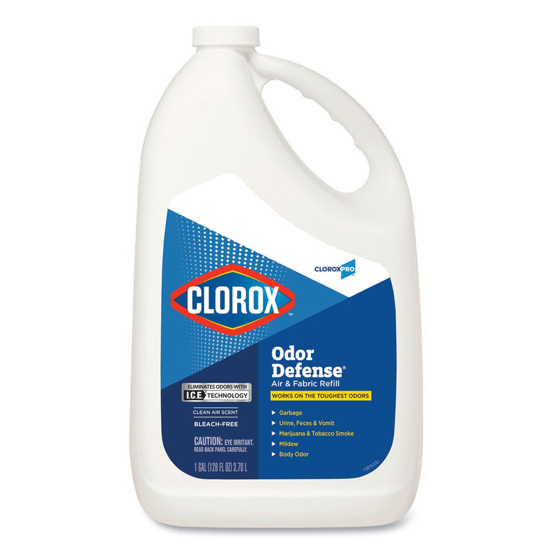 Clorox Commercial Solutions Odor Defense Air/Fabric Spray, Clean Air Scent, 1 gal Bottle