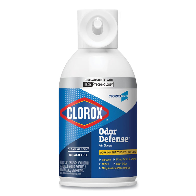 Clorox Commercial Solutions Odor Defense Wall Mount Refill, Clean Air Scent, 6 oz Aerosol Spray