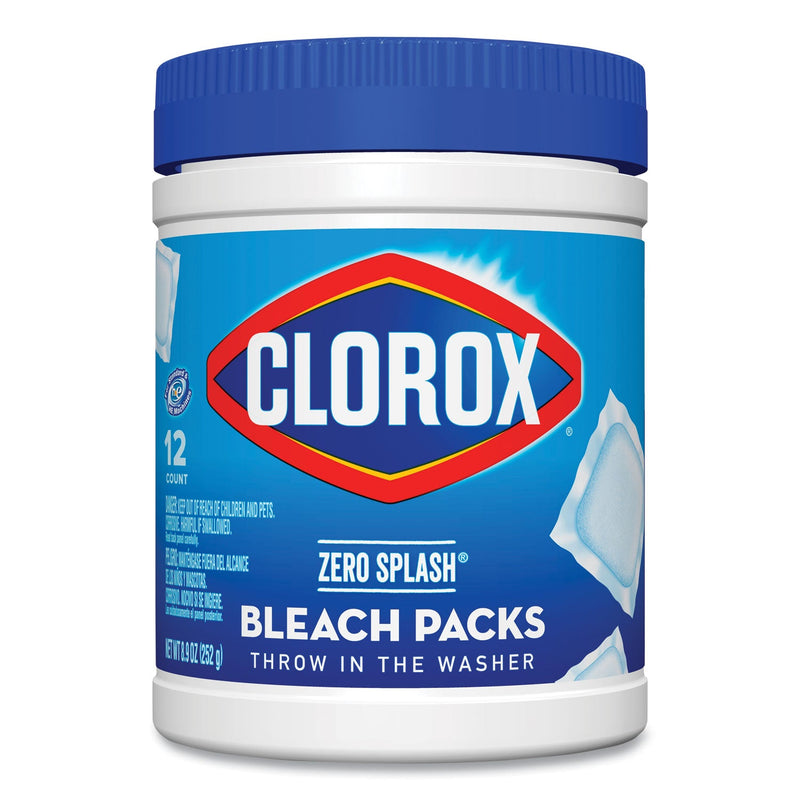 Clorox Control Bleach Packs, Regular, 12 Tabs/Pack, 6 Packs/Carton