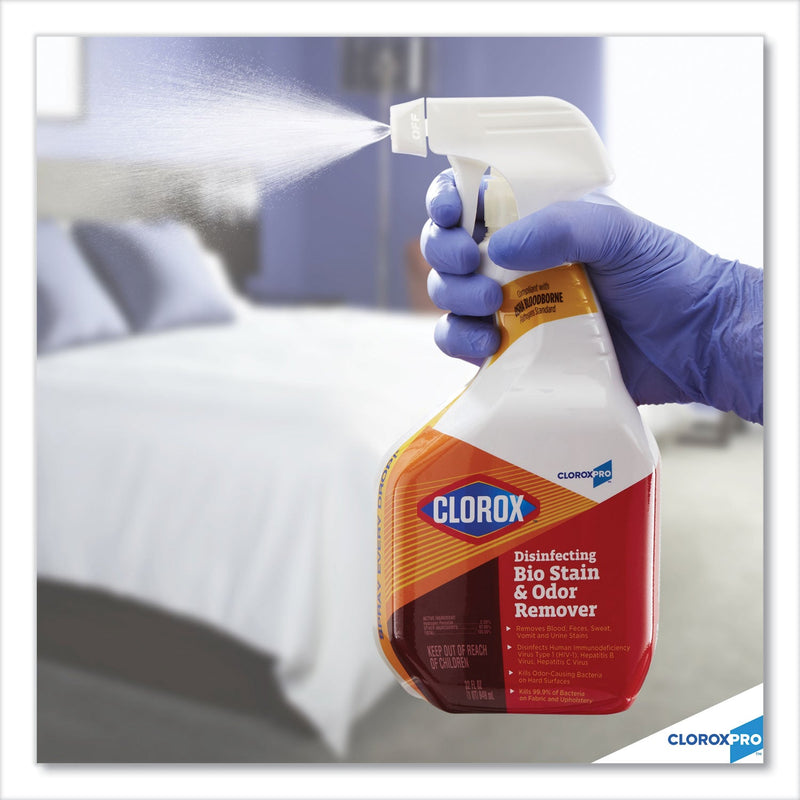 Clorox Disinfecting Bio Stain and Odor Remover, Fragranced, 32 oz Spray Bottle