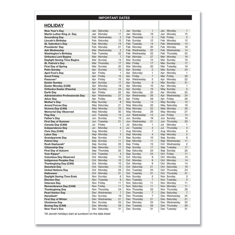 House of Doolittle Recycled Professional Weekly Planner, 15-Minute Appts, 11 x 8.5, Black Wirebound Soft Cover, 12-Month (Aug-July): 2022-2023