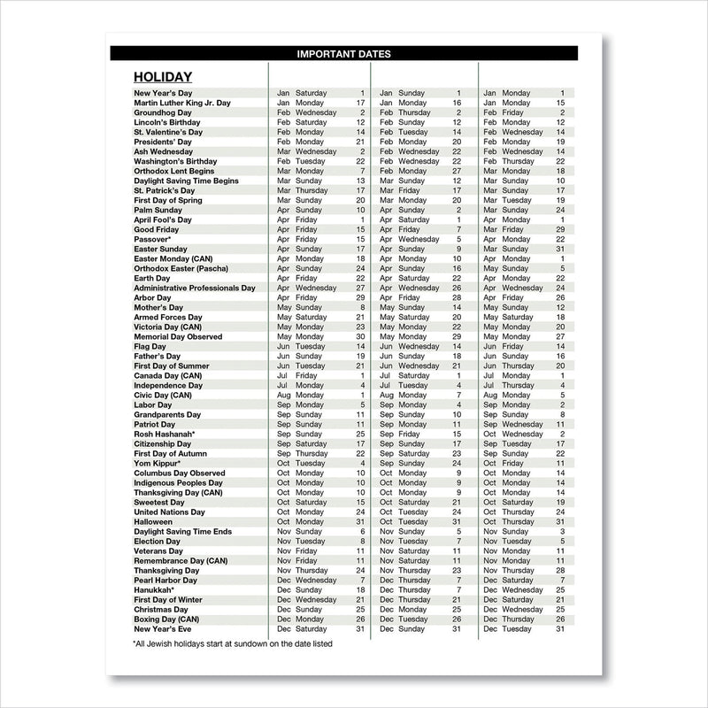 House of Doolittle Recycled Professional Weekly Planner, 15-Minute Appts, 11 x 8.5, Black Wirebound Soft Cover, 12-Month (Jan to Dec): 2023