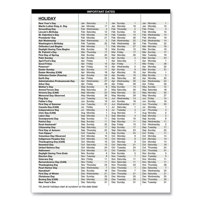 House of Doolittle Recycled Professional Weekly Planner, 15-Minute Appts, 11 x 8.5, Black Wirebound Soft Cover, 24-Month (Jan-Dec): 2023-2024