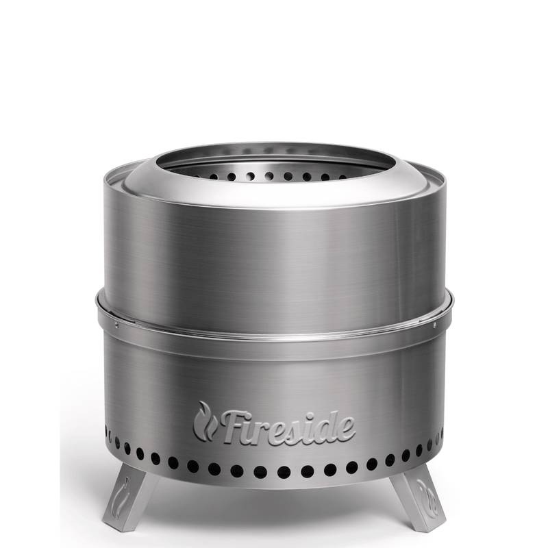 Pluto R19-SS Smokeless Outdoor Fire Pit -  Stainless Steel