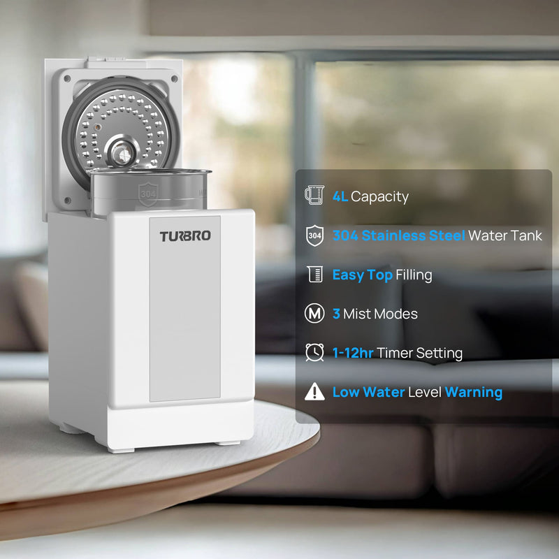 Greenland 4L Stainless Steel Steam Warm Mist Humidifier
