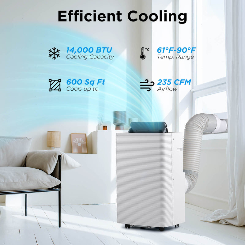 Finnmark 14,000 BTU Smart Portable Air Conditioner