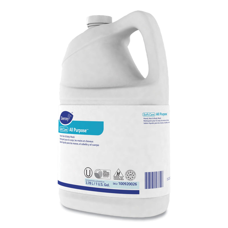 Diversey Soft Care All Purpose Liquid, Gentle Floral, 1 gal Bottle, 4/Carton