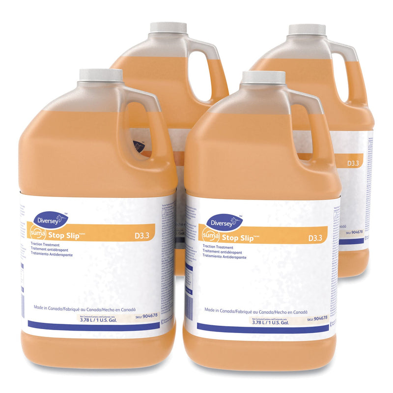Diversey Suma Stop Slip Traction Treatment, Unscented, 1 gal Bottle, 4/Carton