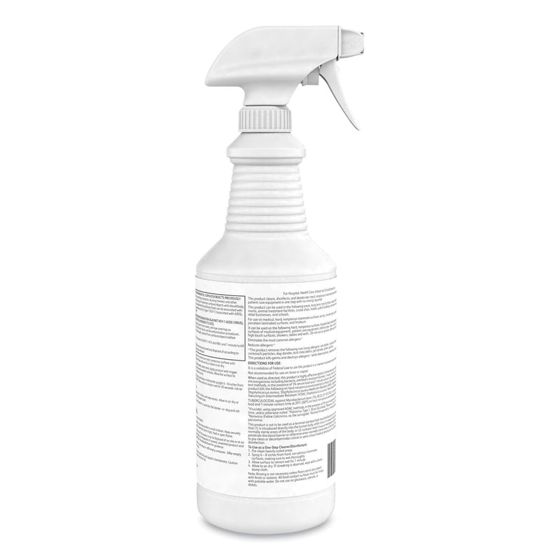 Diversey Oxivir 1 RTU Disinfectant Cleaner, 32 oz Spray Bottle, 12/Carton