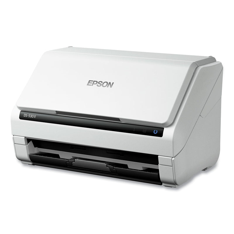 Epson DS-530 II Color Duplex Document Scanner, 600 dpi Optical Resolution, 50-Sheet Duplex Auto Document Feeder