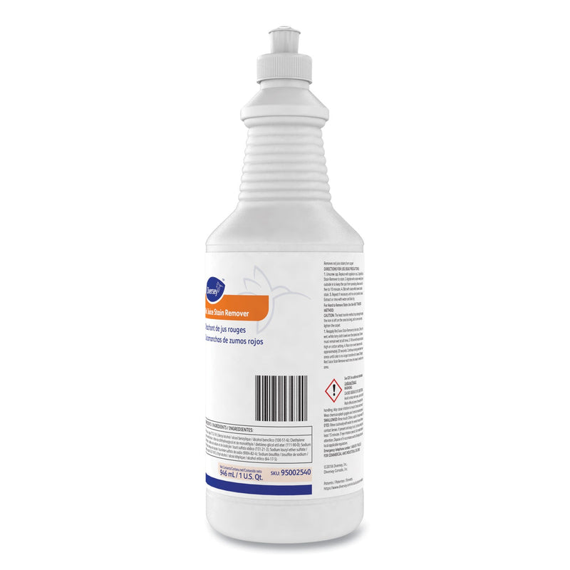 Diversey Red Juice Stain Remover, 32 oz Bottle, 6 Bottles/Carton