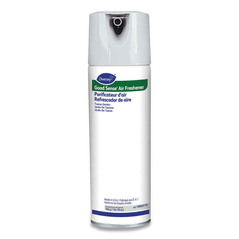 Diversey Good Sense Air Freshener, Tuscan Garden, 16 oz Aerosol Spray, 6/Carton