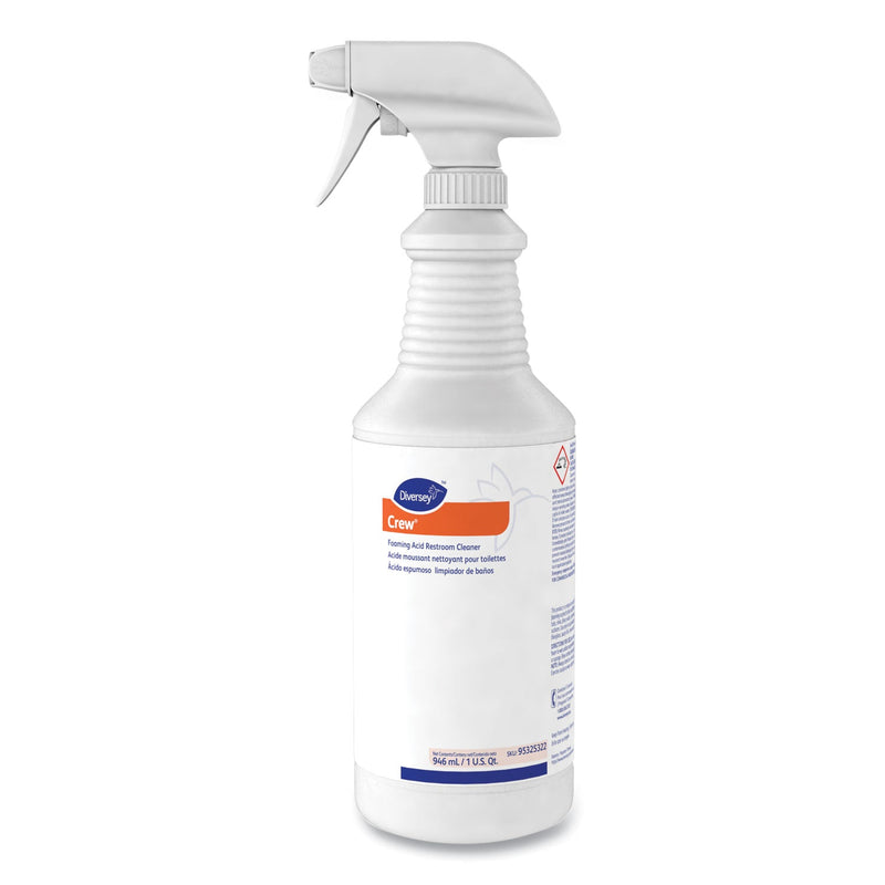 Diversey Foaming Acid Restroom Cleaner, Fresh Scent, 32 oz Spray Bottle, 12/Carton