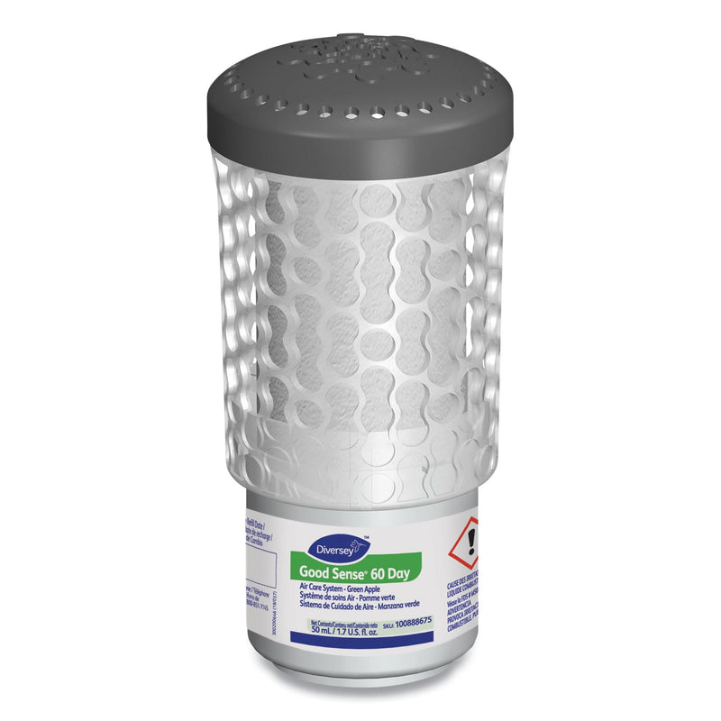Diversey Good Sense 60-Day Air Care System, Green Apple Scent, 1.7 oz, 6/Carton
