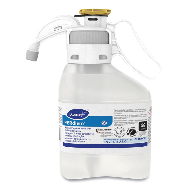 Diversey PERdiem Concentrated General Cleaner with Hydrogen Peroxide, 47.34 oz, Bottle, 2/Carton