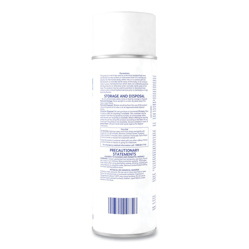 Diversey End Bac II Spray Disinfectant, Fresh Scent, 15 oz Aerosol Spray, 12/Carton