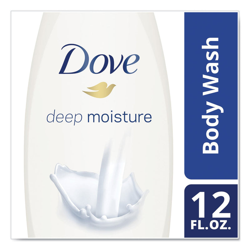 Diversey Dove Body Wash Deep Moisture, 12 oz Bottle, 6/Carton