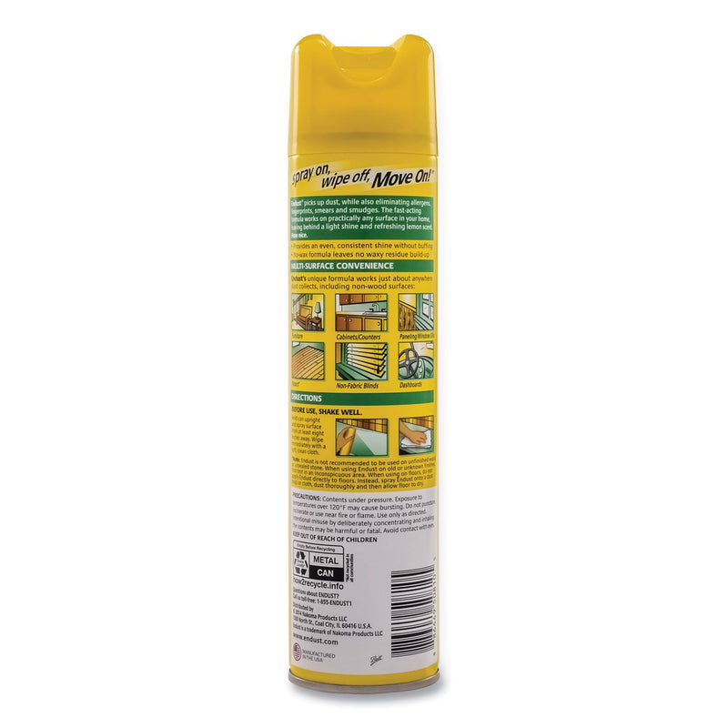 Diversey Endust Multi-Surface Dusting and Cleaning Spray, Lemon Zest, 12.5 oz Aerosol Spray