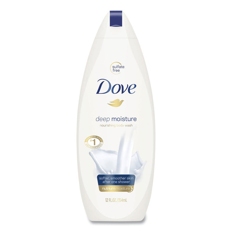Diversey Dove Body Wash Deep Moisture, 12 oz Bottle, 6/Carton