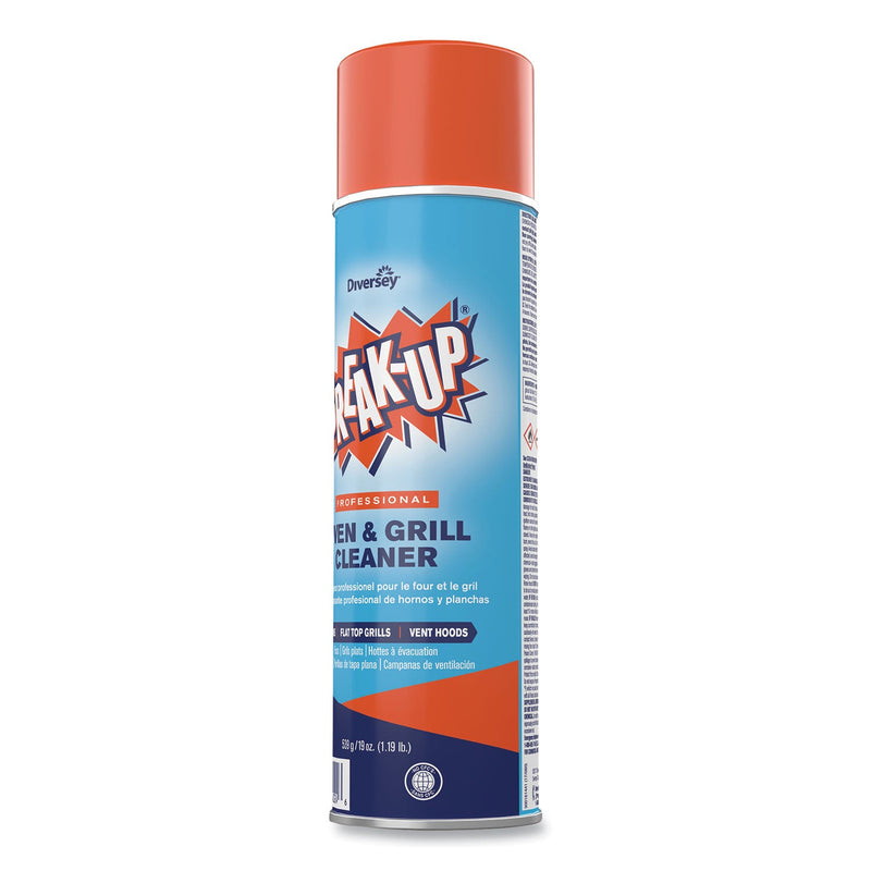 BREAK-UP Oven And Grill Cleaner, Ready to Use, 19 oz Aerosol Spray 6/Carton