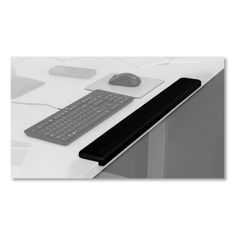 3M Gel Wrist Rest for Standing Desks, 30.13 x 3.25, Black