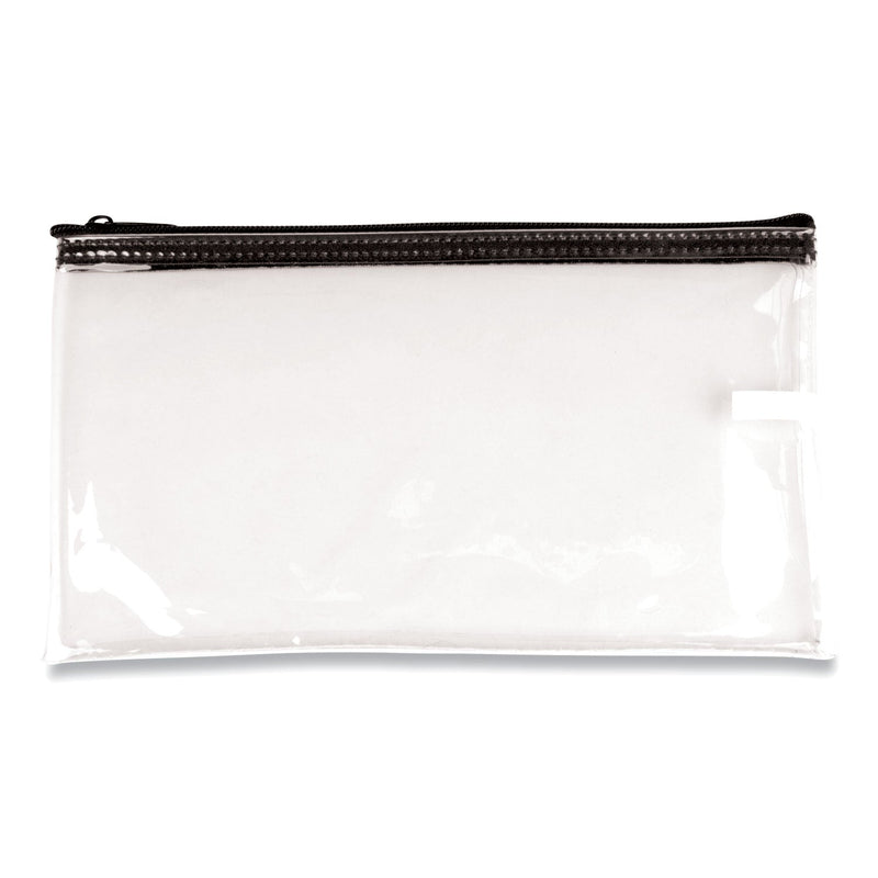 CONTROLTEK Multipurpose Zipper Bags, Vinyl, 11 x 6, Clear