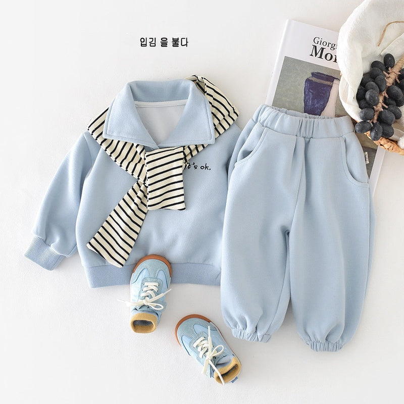 Baby Long-sleeve Top And Pants Set