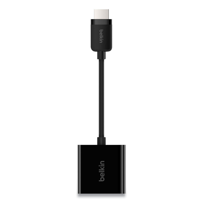 Belkin HDMI to VGA Adapter with Micro-USB Power, 9.8", Black