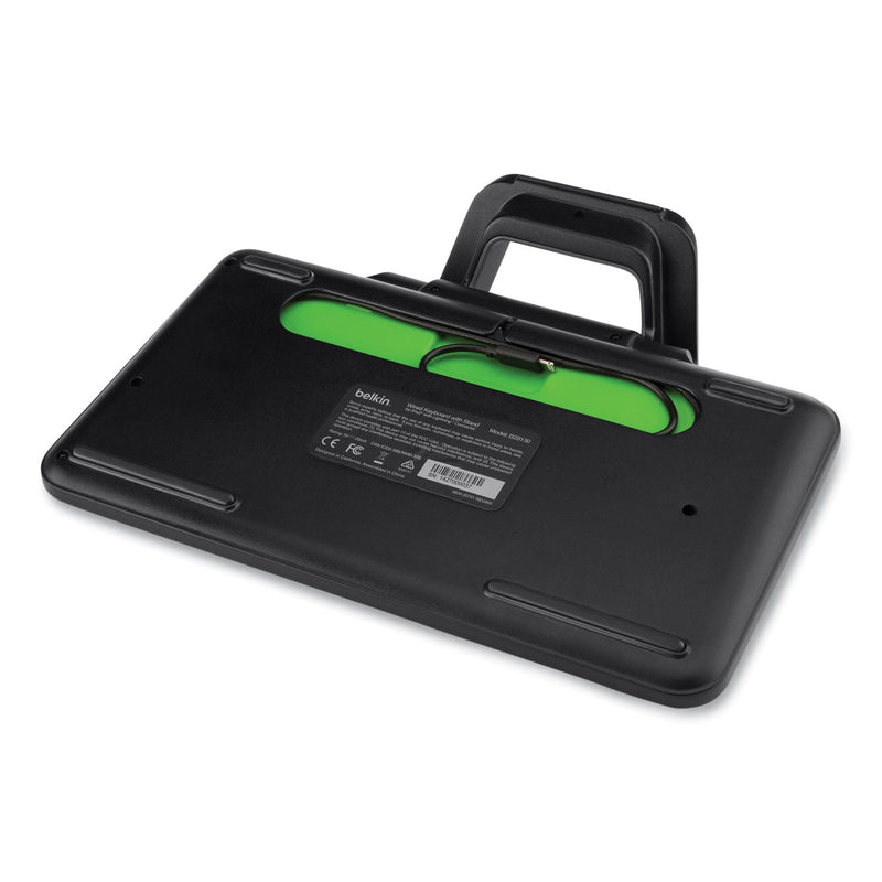 Belkin Wired Tablet Keyboard with Stand for iPad with Lightning Connector, Black