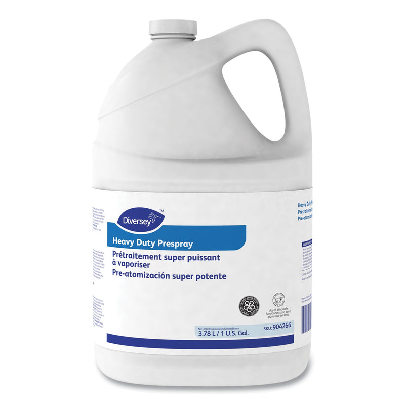 Diversey Carpet Cleanser Heavy-Duty Prespray, Fruity Scent, 1 gal Bottle, 4/Carton