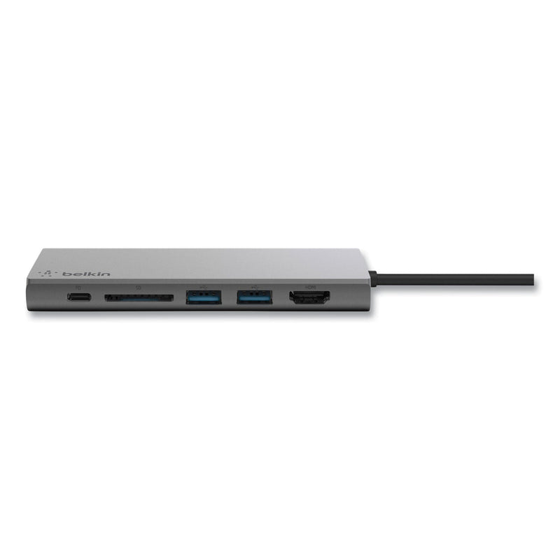 Belkin USB-C Multimedia Hub, 6 Ports, Space Gray