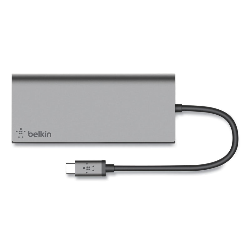 Belkin USB-C Multimedia Hub, 6 Ports, Space Gray