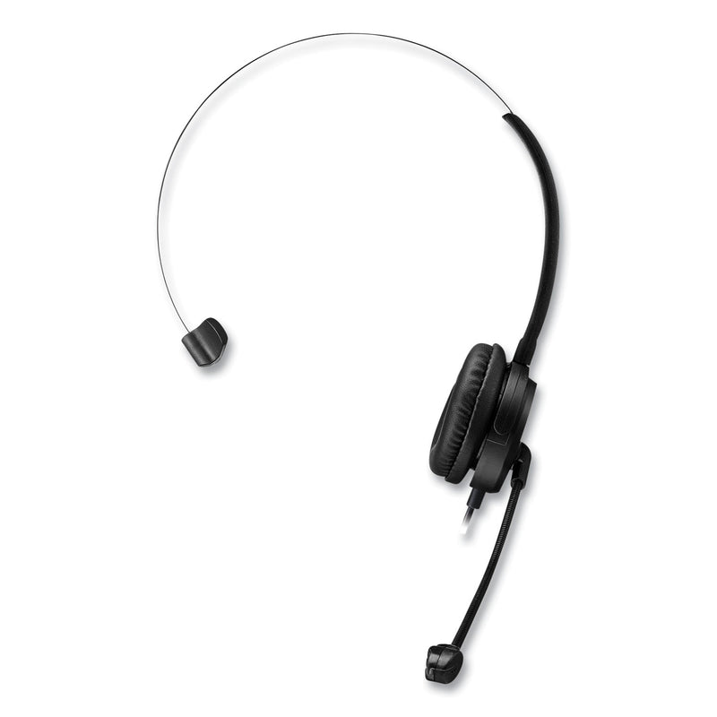 Adesso Xtream P1 USB Wired Multimedia Headset with Microphone, Monaural Over the Head, Black