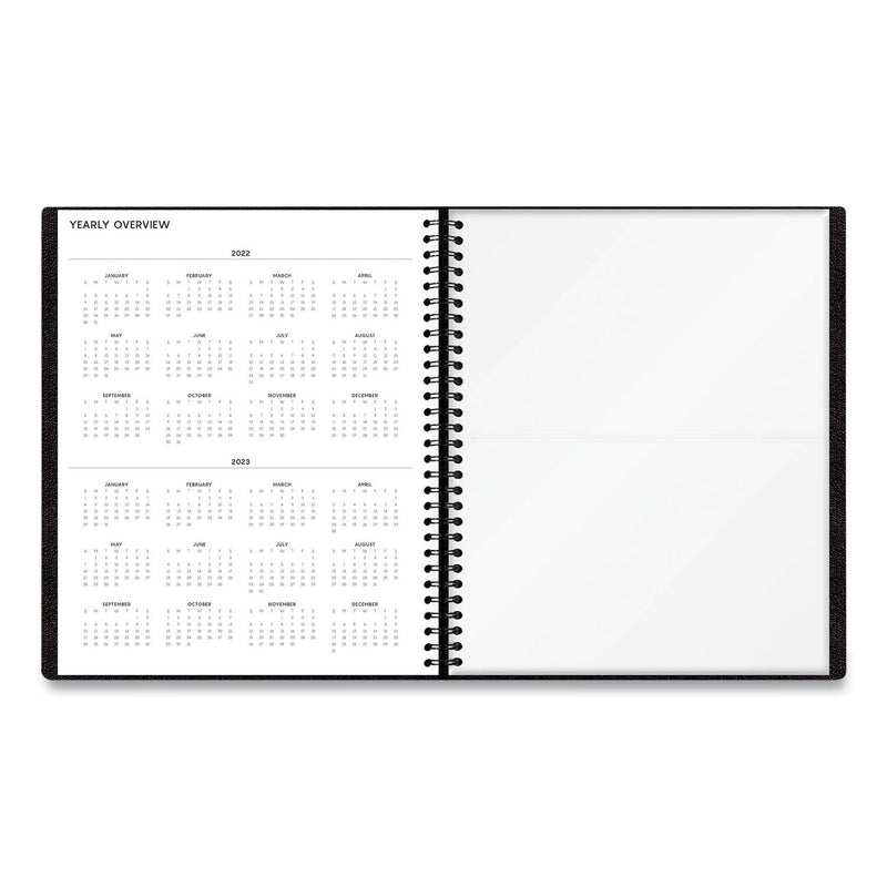 Blue Sky Aligned Monthly Planner with Built-In Pocket Page, 11 x 9, Black Cover, 12-Month (Jan to Dec): 2023